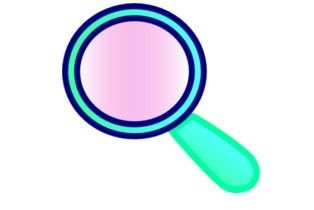 Lens Glass Zoom In Out Enlarge View Vector