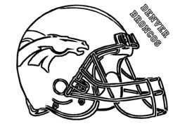 Broncos Coloring Pages drawing
