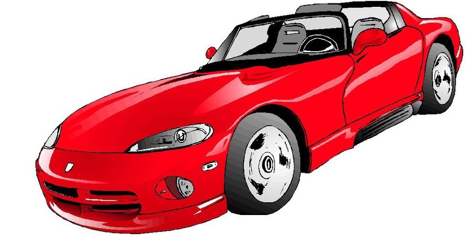 Clip art of red car