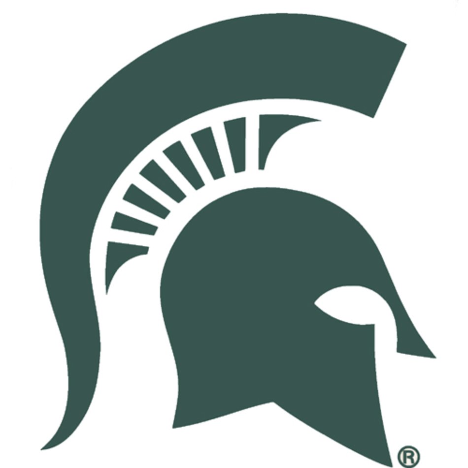 Sbs Michigan State Green Spartan Helmet 12 Decal