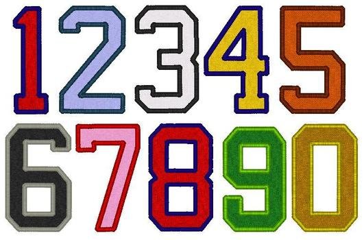 Details About 2 Custom Embroidered Number Patch Softball Baseball