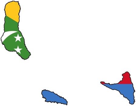 map of comoros on a transparent background