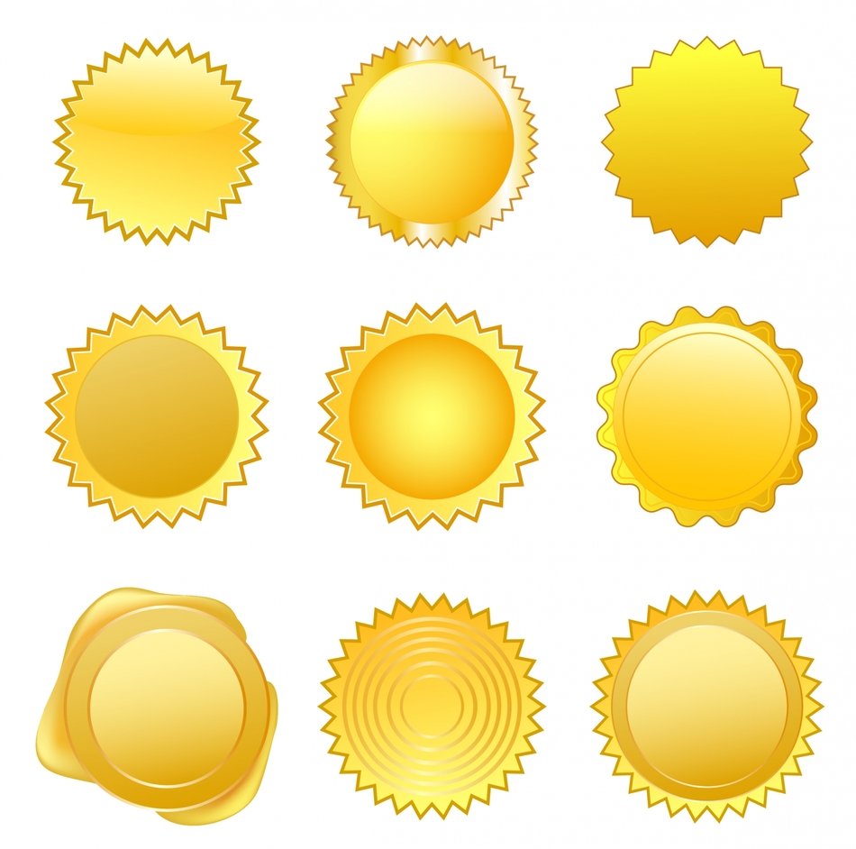 different types of gold seals