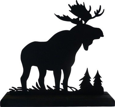 Moose Hand Cut Wood Decorative Display Silhouette Sawn001 On Etsy