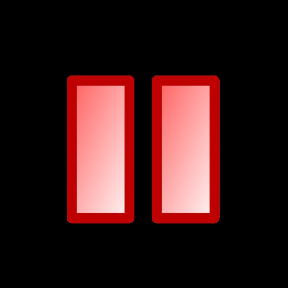 Orange Play Button Audio Set Vector