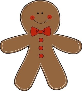 Wearing A Bow Tie Gingerbread Man Image