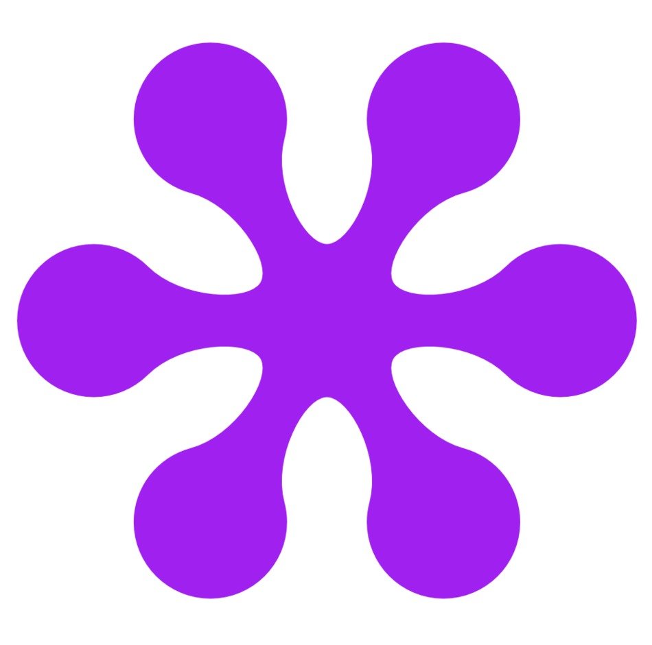 purple flower silhouette
