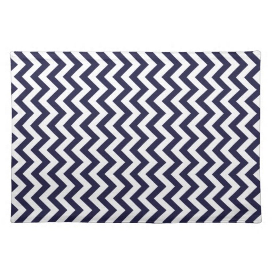 Navy Blue Chevron Design Background Hot Pink