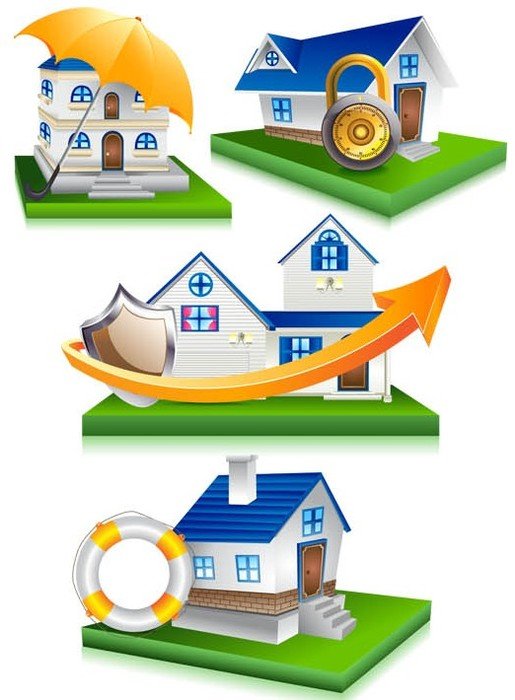House Security Icons Vector Free Download