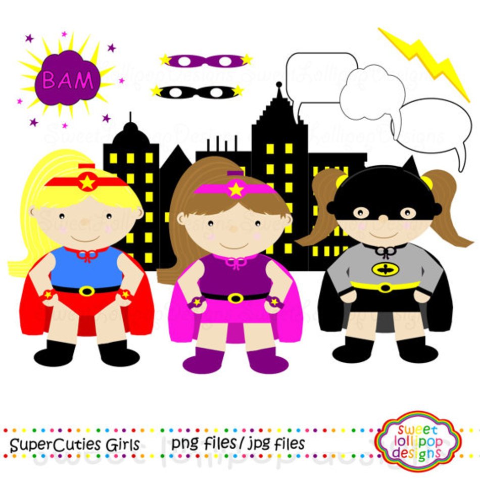 Girl Superhero By Avintagepaperie