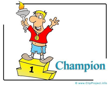 Champion Clipart Cartoon Olympiade 20120301