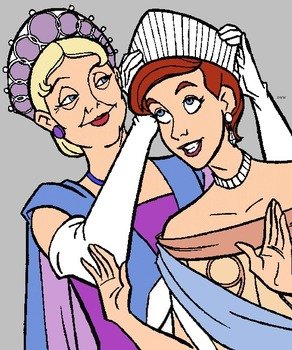 Empress Pooka Bartok And Rasputin From Anastasia Cartoon