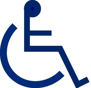 Wheelchair Sign At Clkercom Vector Online