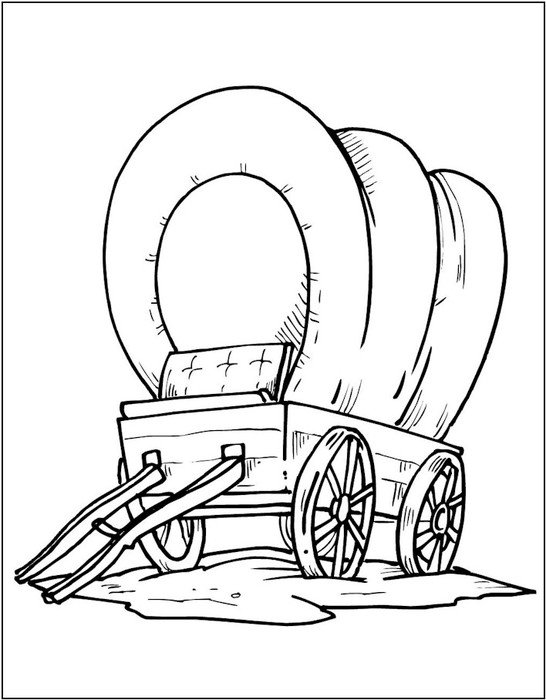 carriage with a canopy as a picture for clipart
