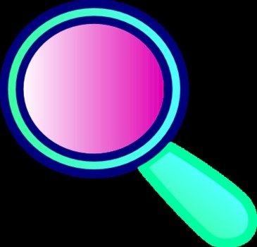 Lens Glass Zoom In Out Enlarge View Vector