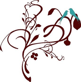 Birds On A Branch At Clkercom Vector Online clipart