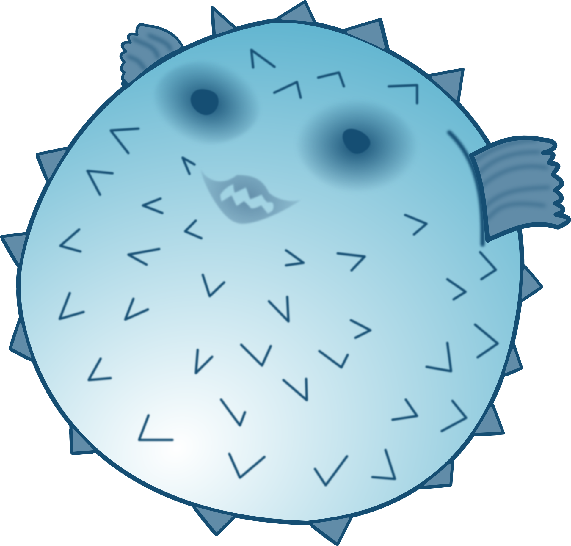 Blowfish fish puffer drawing free image download