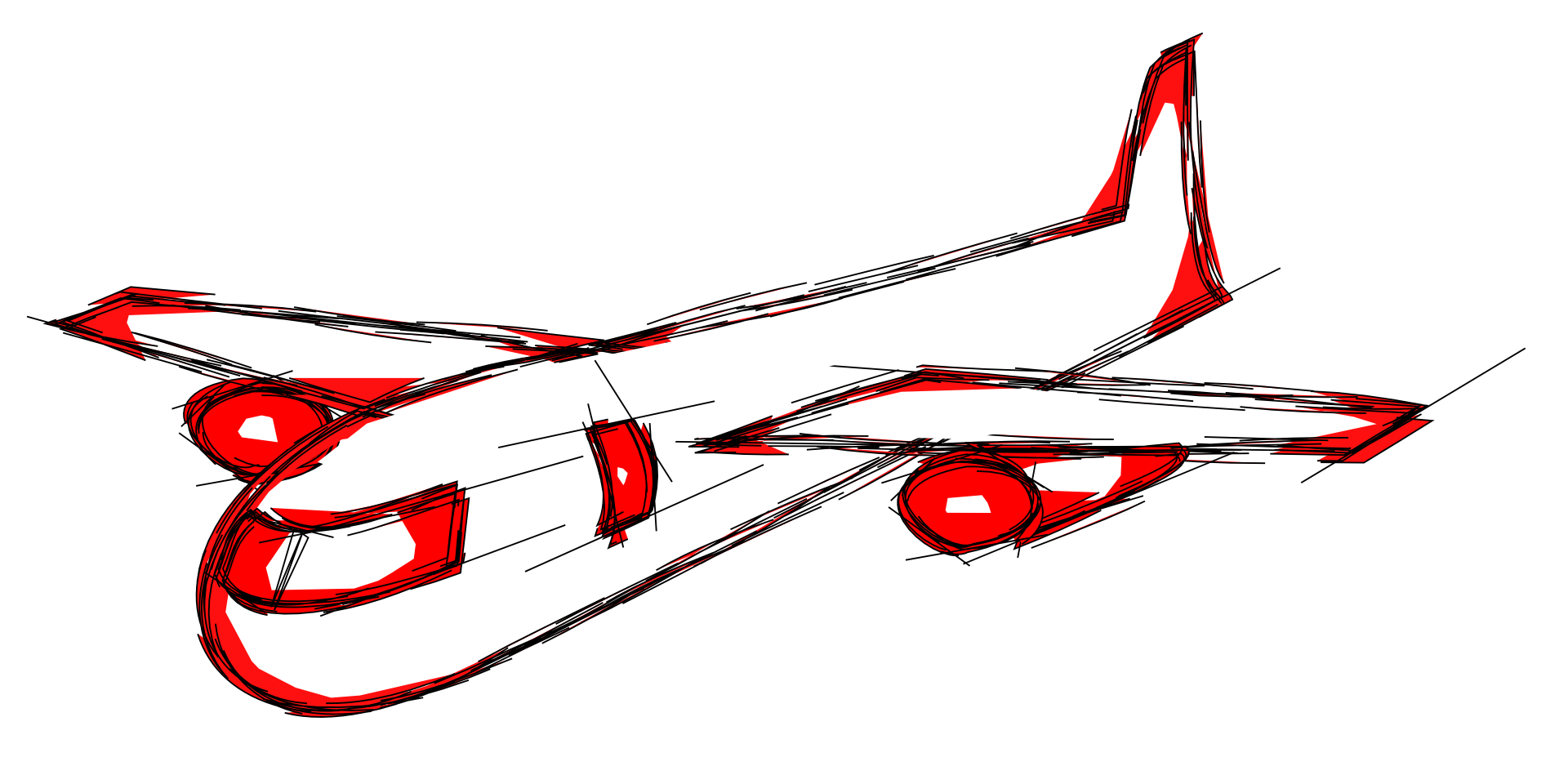 Drawing red plane free image download