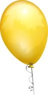 balloon yellow drawing