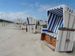 north sea wind protection clubs on the beach
