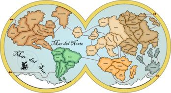 Illustration of Earth map