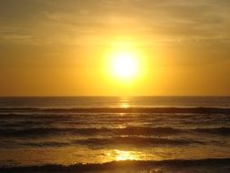 wonderful sea sunset
