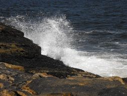 wave splash ocean