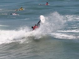 surfer on the Huntington Beach