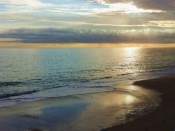 sunrise on ocean beach