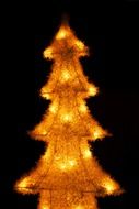 decorations in the form of Christmas tree