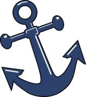 anchor shiny symbol drawing