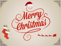 christmas card with drawings