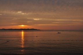sunset in the Republic of Korea