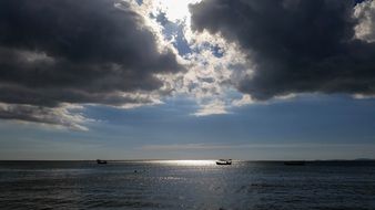 boat near Sihanoukville in Cambodia