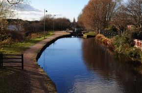 Calm canal in Manchester