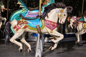 retro merry-go-round