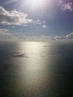 Ocean under the clouds