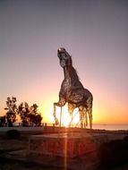 Horse sculpture in Tunisia