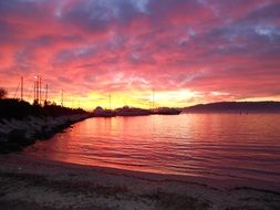 landscape of the Galicia port on the Cape