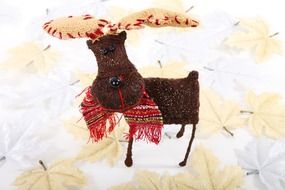 reindeer rudolph like character