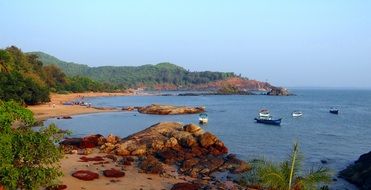 arabian rocks on a beach