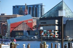 Inner harbor in downtown baltimore