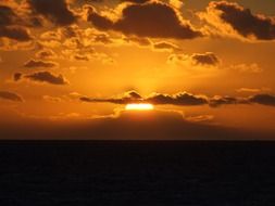 delightful and incredible beauty gold sky