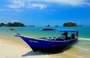 Beach in Langkawi in Malaysia