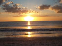 gorgeous sunset beach summer ocean island