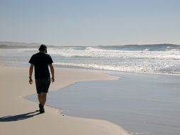 relax walk on the beach