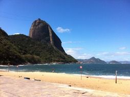 sandy beach in Rio de Janeiro