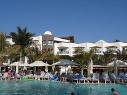 swimming pool in a hotel