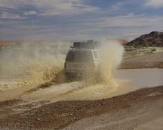 Offroad adventure with 4x4 car