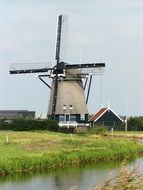 Big windmill on a farm